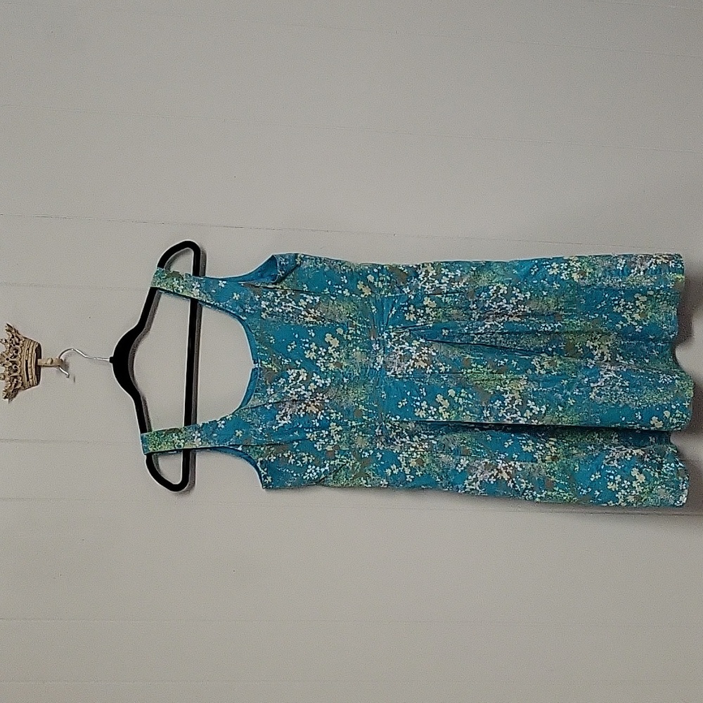 Floral fit and flare dress with pockets